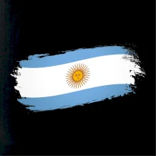 Argentína vlajka obhrýzaná