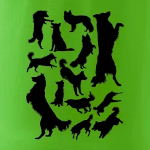 Border kólia siluety