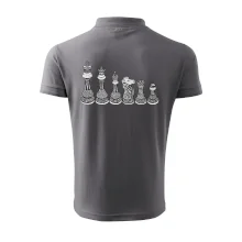 Šachové figúrky v rade - kreslené