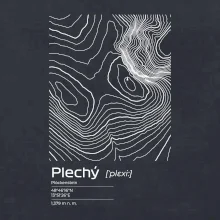 Plechý - vrstevnice v obdĺžniku