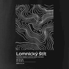 Lomnický štít - vrstevnice v obdĺžniku