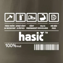 Čiarový kód - Hasič / hasička