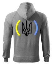 Ukrajina trojzubec s farbami