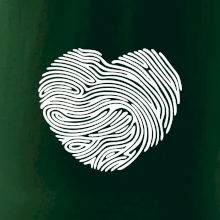 Odtlačok prsta srdce