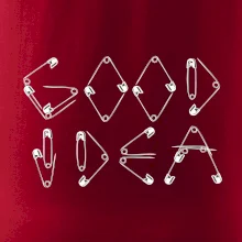 Good Idea nápis zatvárací špendlík