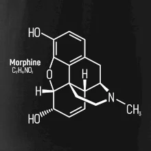 Molekulárna štruktúra Morfín
