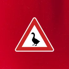 Dopravná značka - Pozor hus