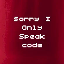 Sorry I Only Speak code