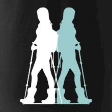 Nordic walking figúry - žena