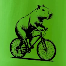 Kapybara na kole černá