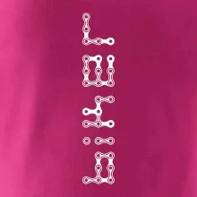 Biker nápis na výšku reťaz