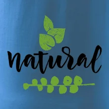 Natural - nápis v listoch
