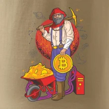 Baník ťaží Bitcoiny