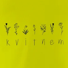 Kvitnem - Nápis s kvetinami