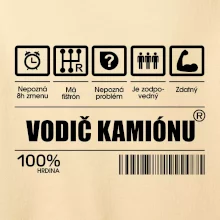 Čiarový kód - Vodič kamiónu Čiarový kód - Vodič kamiónu