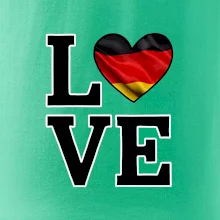 Love Nemecká vlajka Love Nemecká vlajka