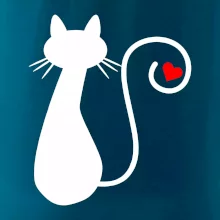 Zamilovaná mačka chvostík