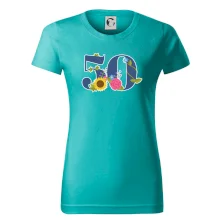 Kvetinové číslo kreslené - 50