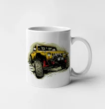 Žltý offroad s navijakom