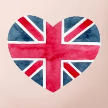 Britské srdce maľované