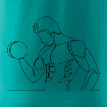 Fitness muž jedným ťahom