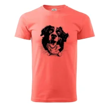 Čiernobiela karikatúra Bernský salašnícky pes