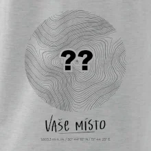 Vaše miesto - vrstevnice v kruhu