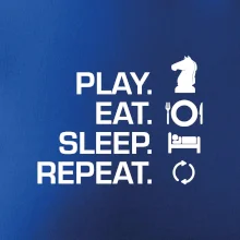 Eat sleep play - šach