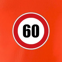 Dopravná značka - obmedzenie rýchlosti 60 Dopravná značka - obmedzenie rýchlosti 60