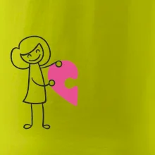 Párové tričká puzzle postavička