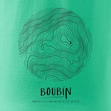 Boubín - vrstevnice v kruhu