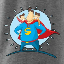 Otec superman - chlapec a chlapec Otec superman - chlapec a chlapec