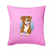 Americký staford kreslený v koliesku (Pecka design)