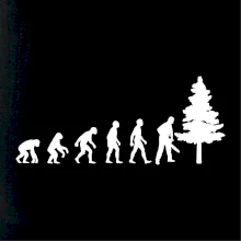 Evolúcia drevorubač - píla a strom Evolúcia drevorubač - píla a strom