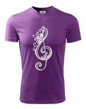 Husľový kľúč kvety