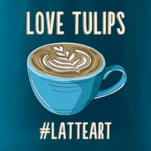 Love tulips - latteart (Radek Pilař ART)