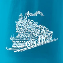 Stará lokomotiva z not