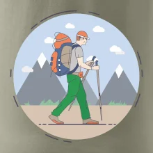 Farebný párový motív na hory