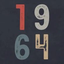Vintage číslica 1964