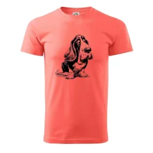 Čiernobiela karikatúra baset