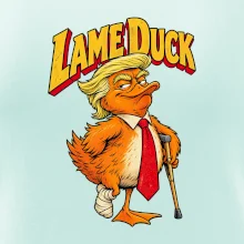 Trump jako kulhající kachna retro komiks