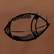 Americký futbal lopta skica