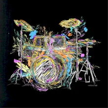 Bicie farebné splash Bicie farebné splash