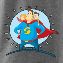 Táta superman - dievča a chlapec
