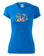 Kvetinové číslo kreslené - 50