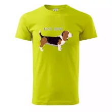 Basset hound pes s nápisom Basset hound pes s nápisom