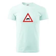 Dopravná značka - Pozor pasúci sa kôň