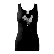 Kohút kreslený čiernobiely