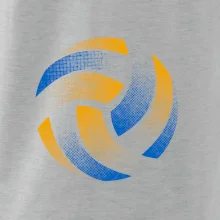 Volejbalová lopta raster farebný