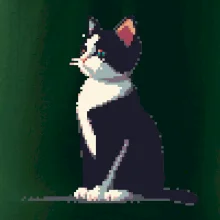 Mourovatá mačka pixel